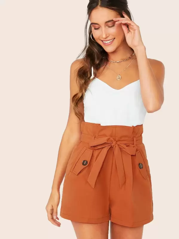 paperbag waist romper