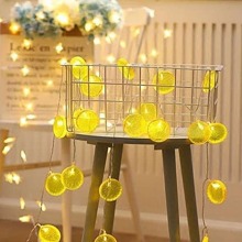 10pcs Lemon Shaped Bulb String Light 1.5M