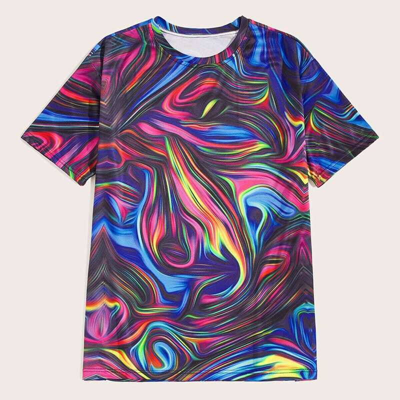 

Guys 3D Colourful Tee, Multicolor
