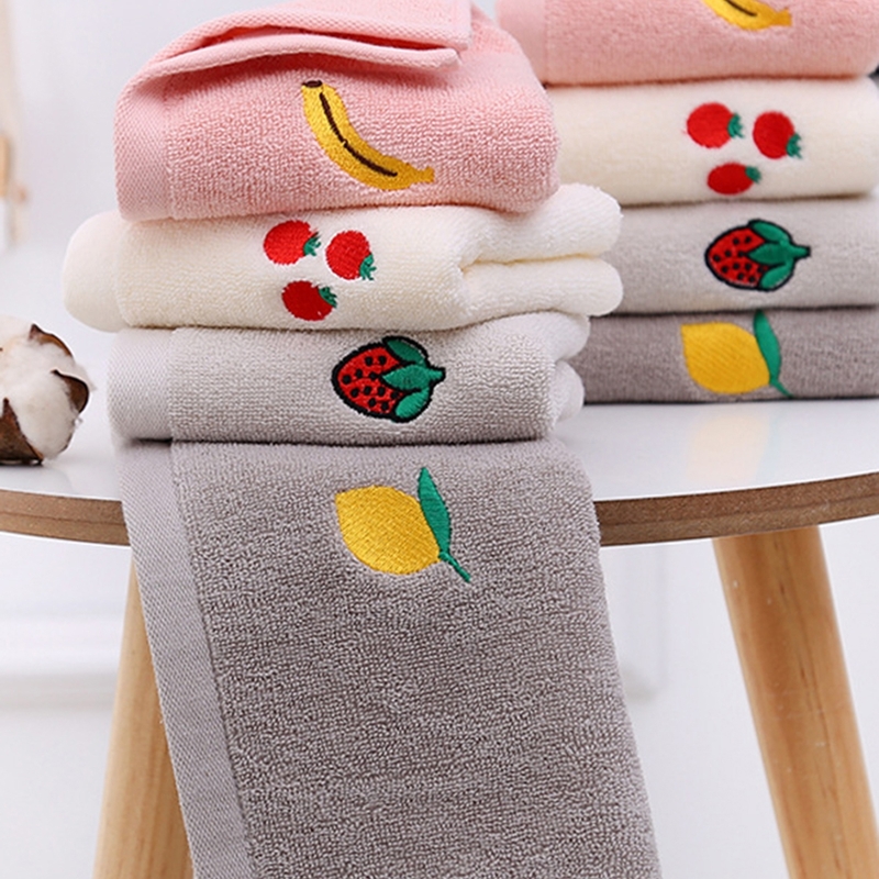 

Fruit Embroidered Absorbent Towel 1pc, Multicolor