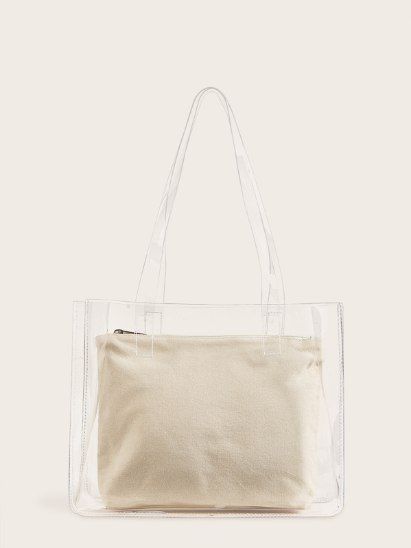 Clear Tote Bag With Inner Pouch