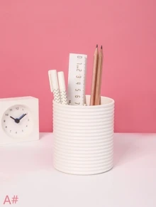 Desktop Cylinder Pencil Holder 1pc - Multicolor - View 2