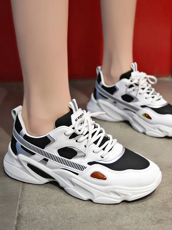 cut out chunky trainers