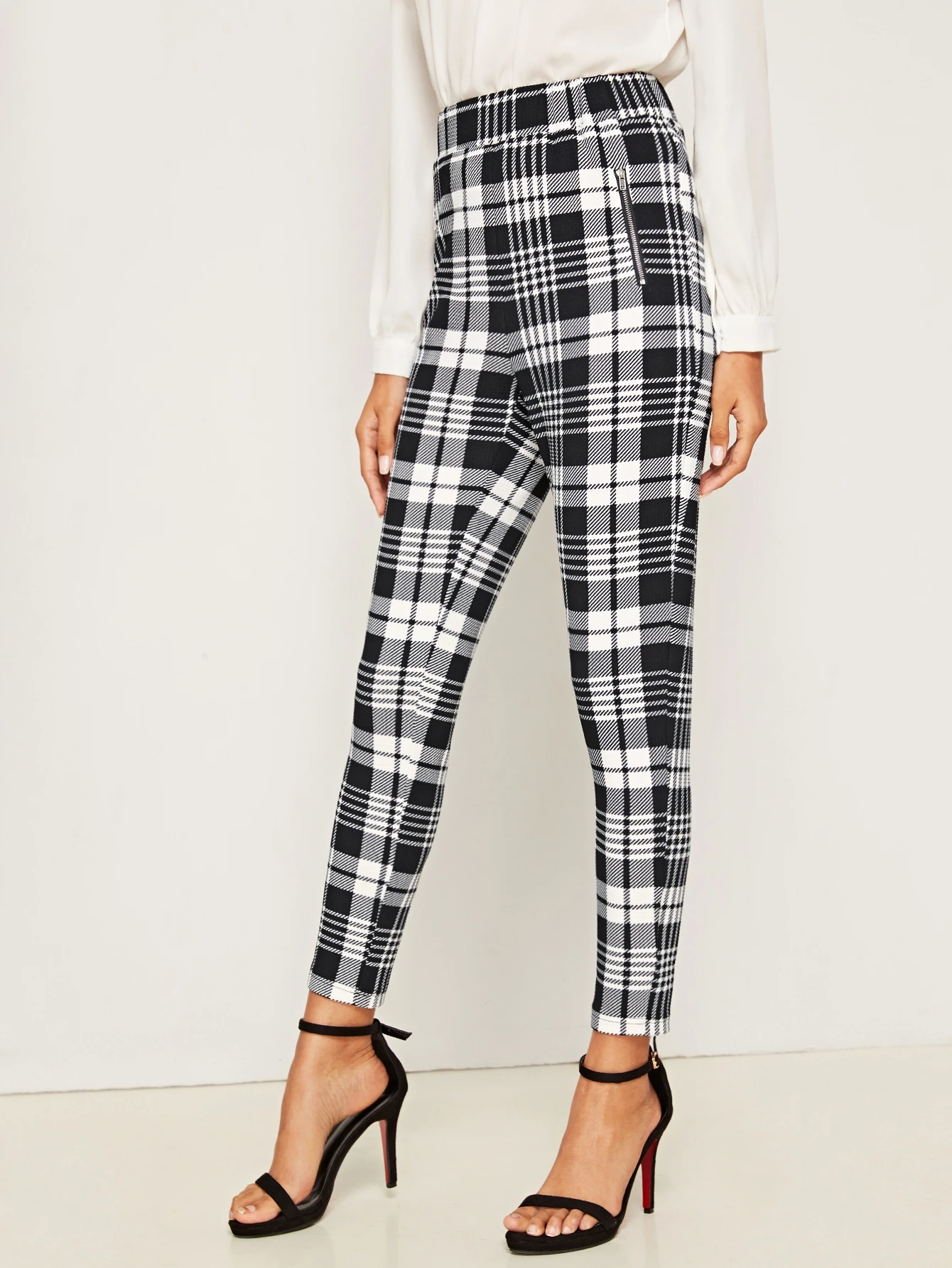 h and m plaid pants