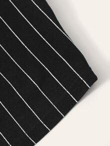 SHEIN Striped Tank Top - Black - View 4