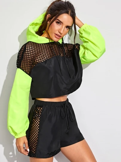 fishnet neon top