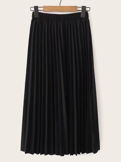 Плиссированная юбка с эластичной талией