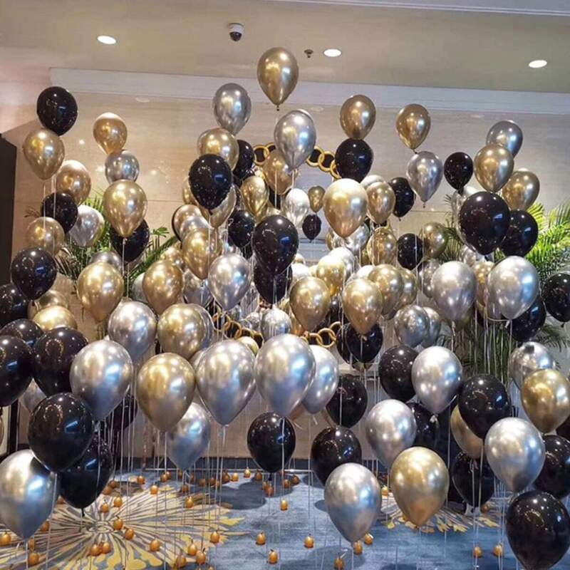 

10 Inch Solid Decorative Balloon 30pcs, Multicolor
