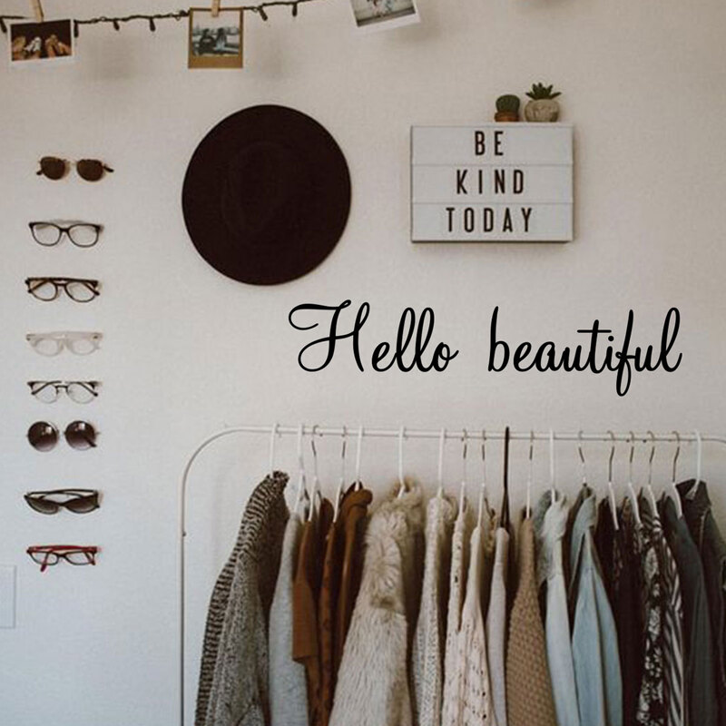

Slogan Print Wall Sticker, Black and white