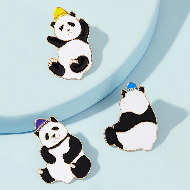

Panda Design Brooch 3pcs, Multicolor