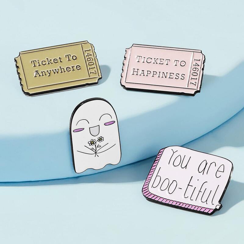 

Cartoon Design Brooch 4pcs, Multicolor