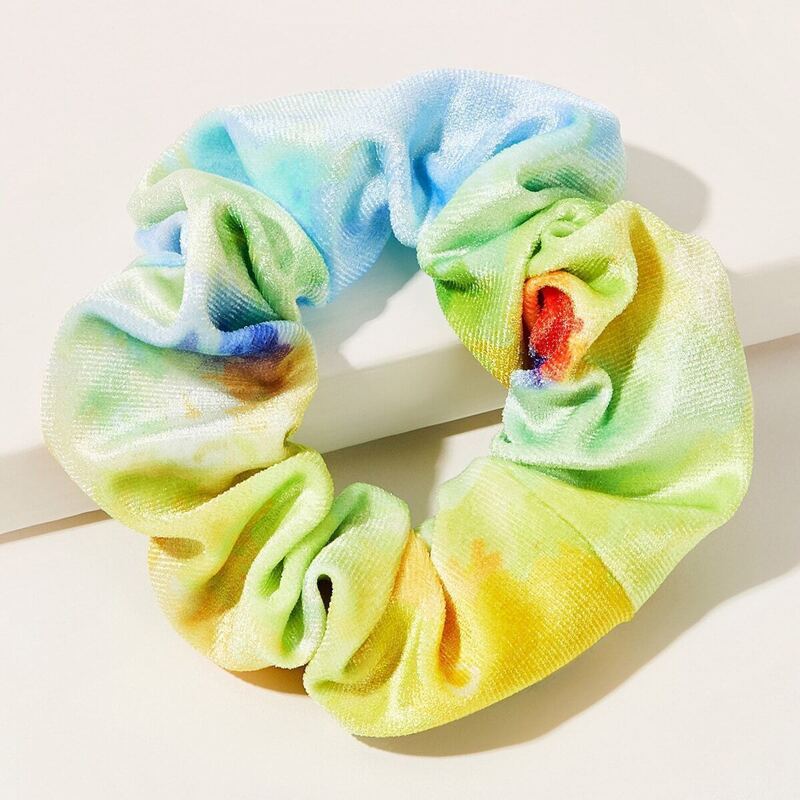 

Colorful Gradient Shiny Scrunchie, Multicolor
