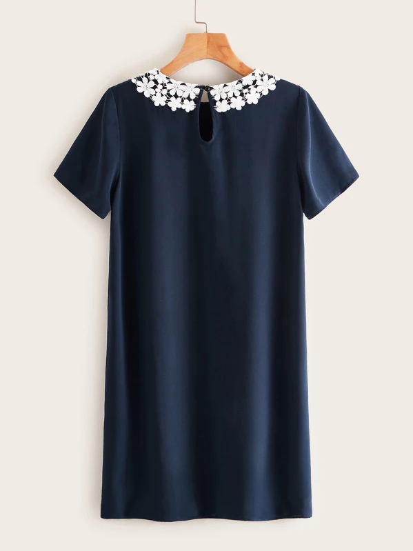 lace peter pan collar dress