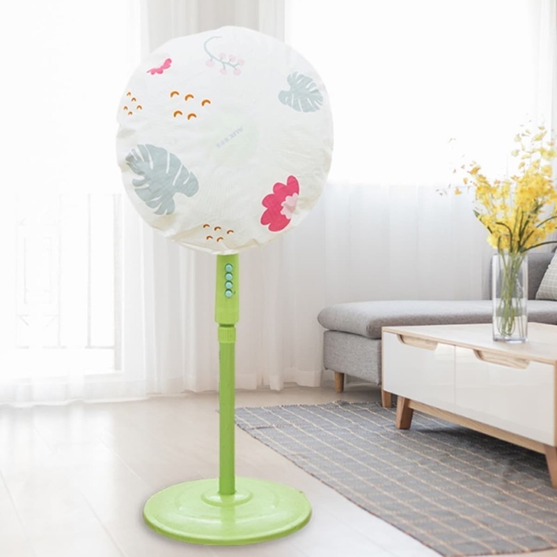 

Random Pattern Round Electric Fan Dust Cover 2pcs, White