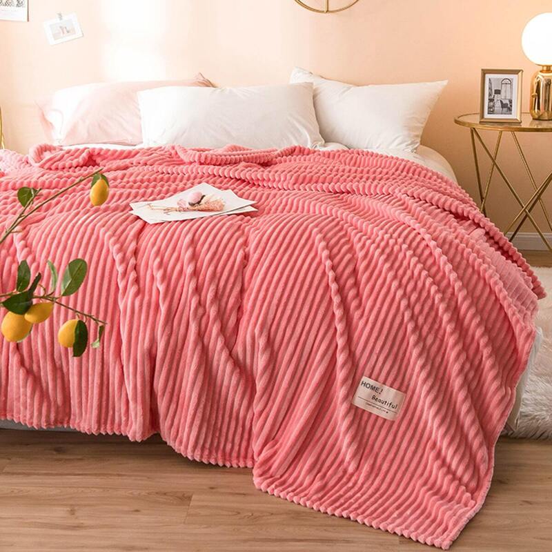 

Solid Flannel Blanket, Pink