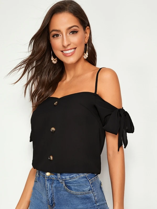 shein cold shoulder tops