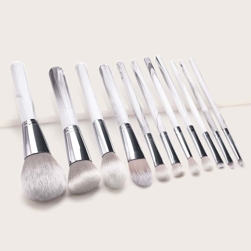 

Duo-fiber Two Tone Handle Makeup Brush 11pcs, Multicolor