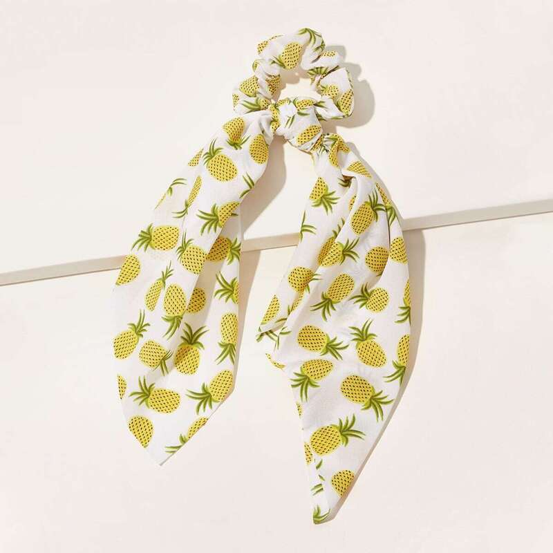 

Pineapple Pattern Scrunchie Scarf, Multicolor