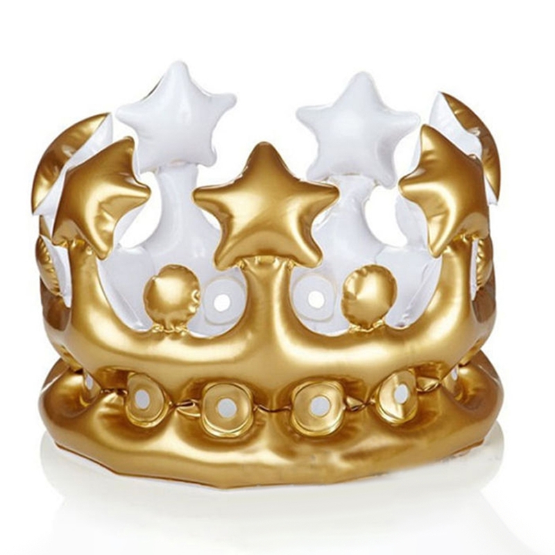 

Birthday Crown Blow Up Balloon, Gold