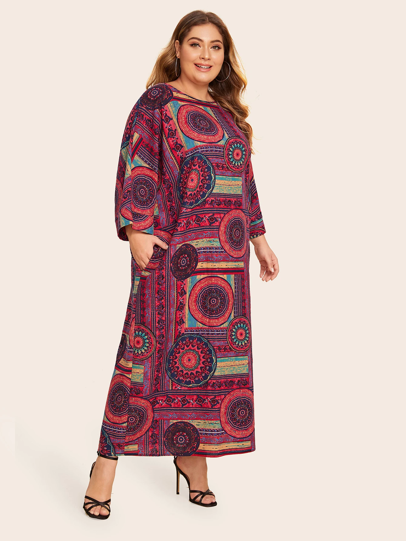 plus size maxi tunic