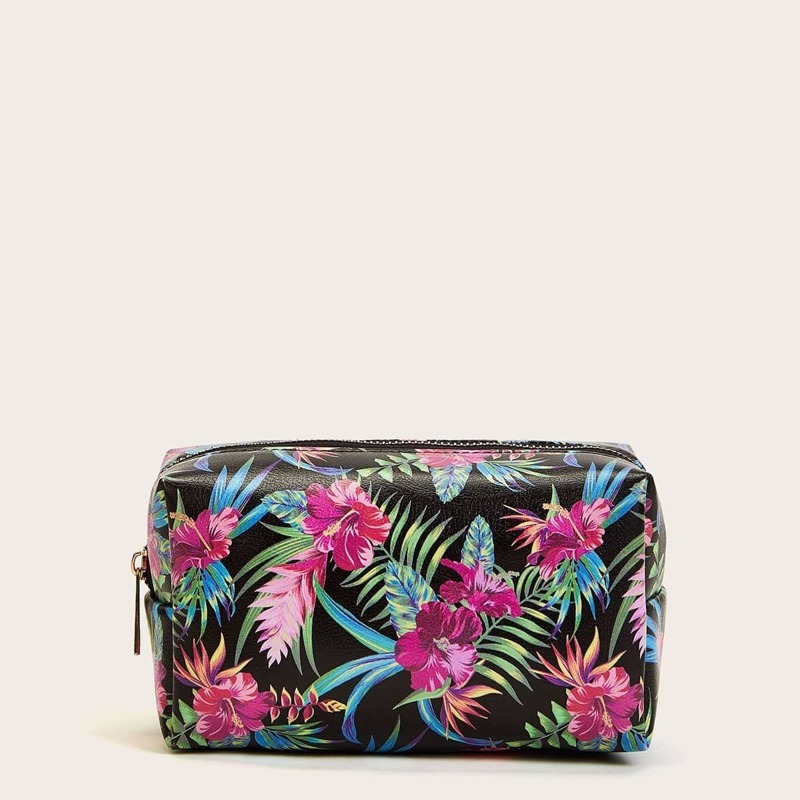 

Flower Pattern Makeup Bag, Multicolor