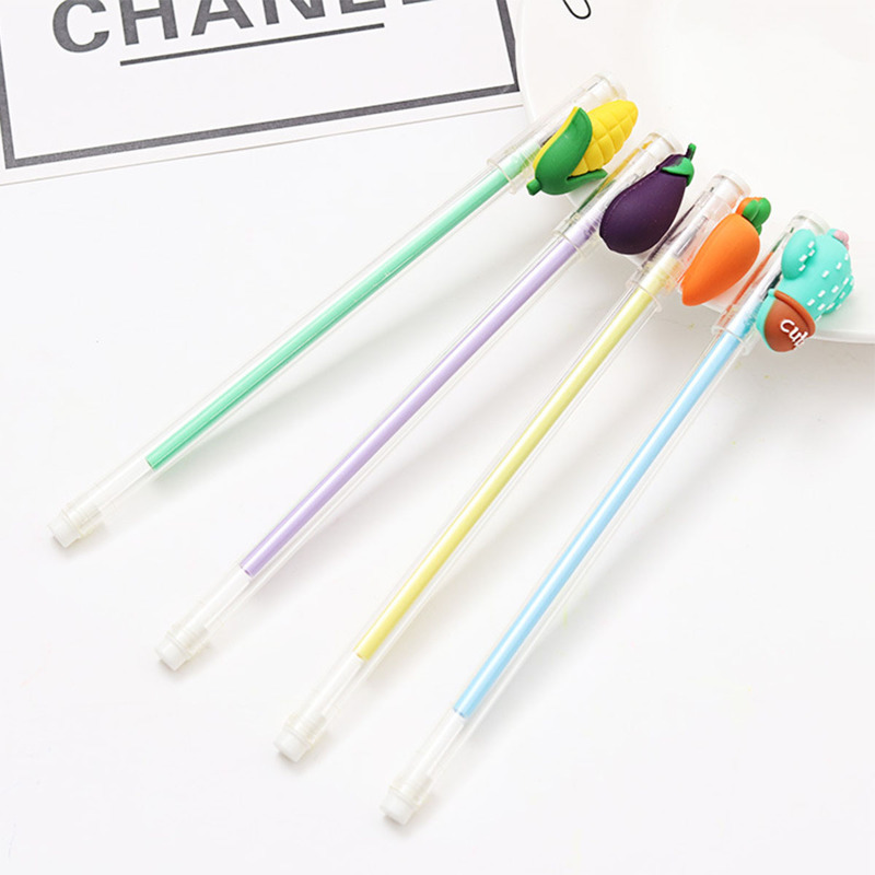 

Random Vegetable & Plant Decor Gel Pen 4pcs