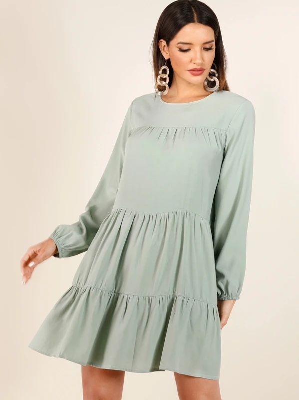 frame smocked shift dress