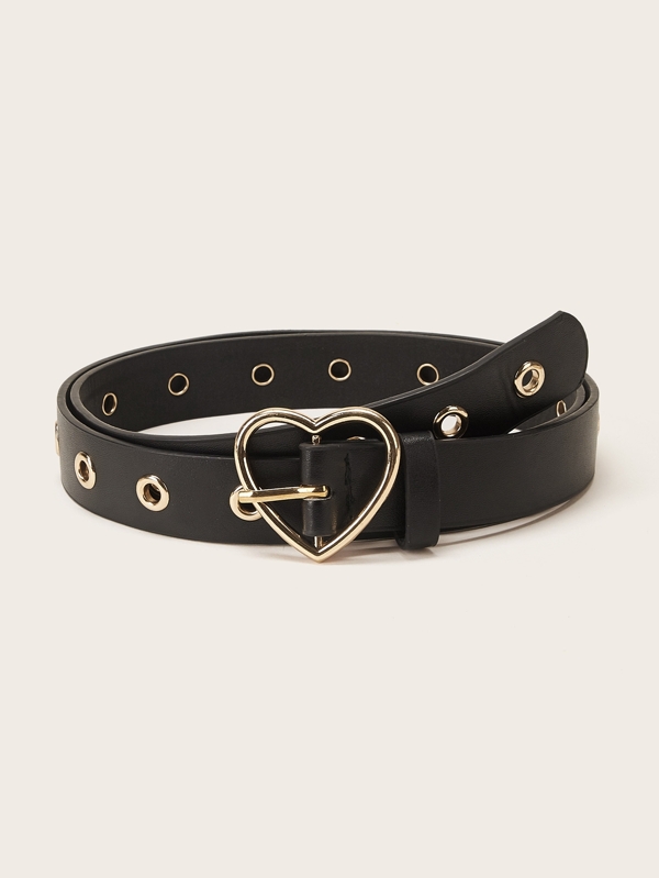 1pc Heart Metal Buckle Belt Street Halloween Valentine's Day Valentines Summer, School