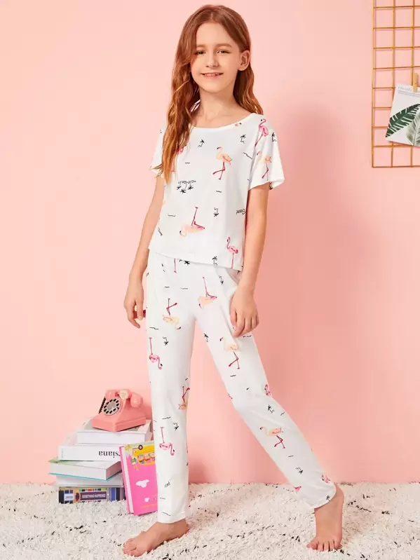 Shein flamingo pajamas clearance