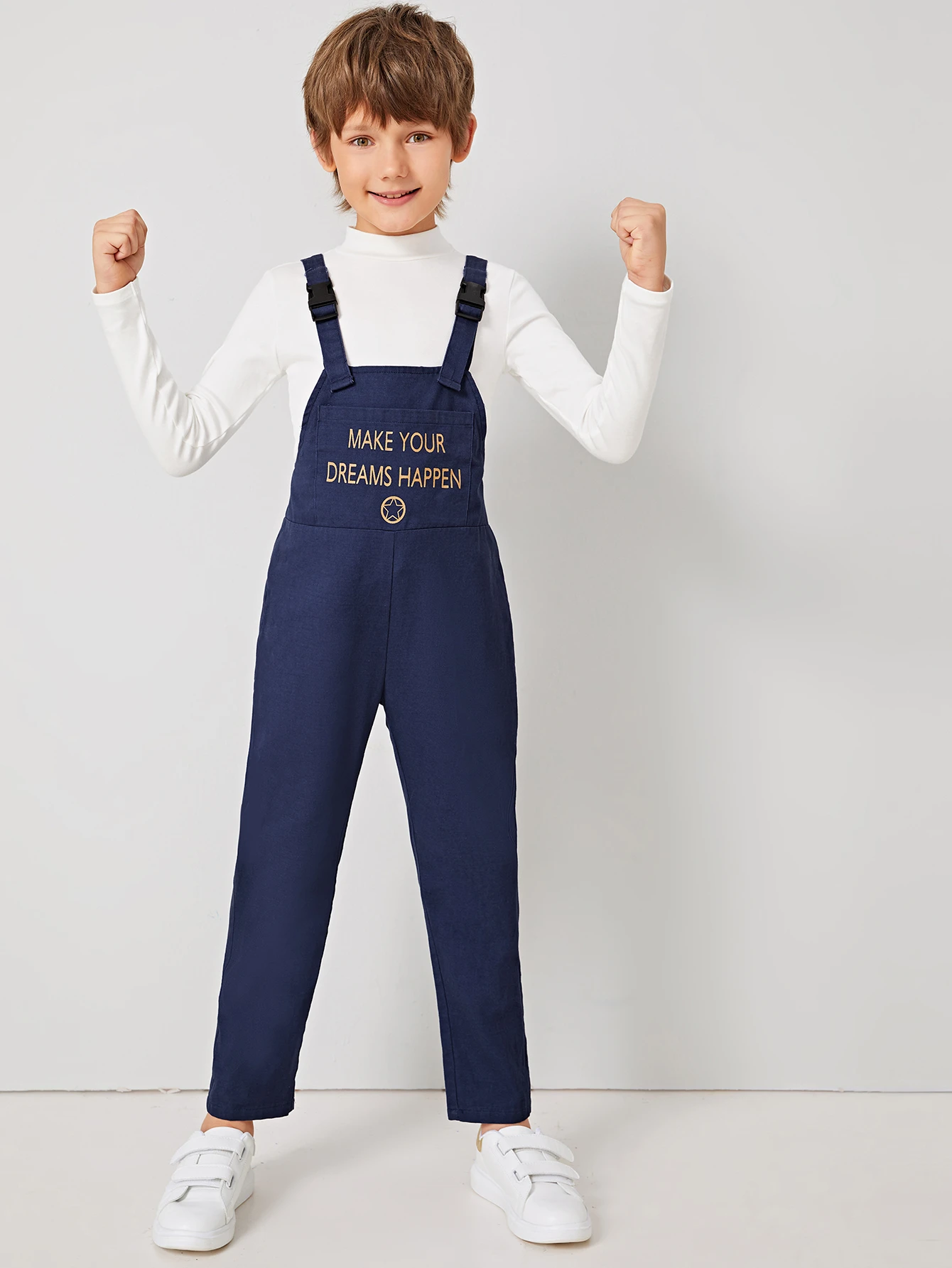 buckle strap jumpsuit