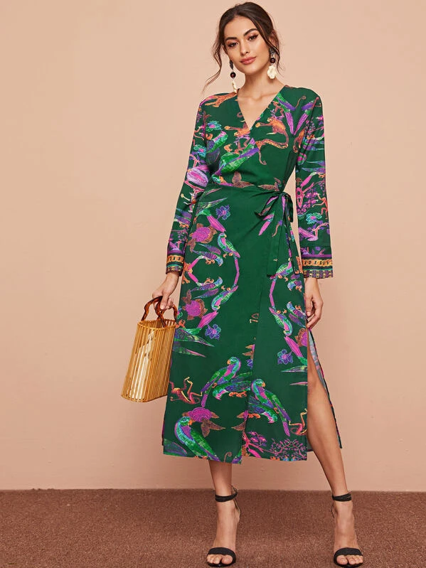 green wrap dress australia