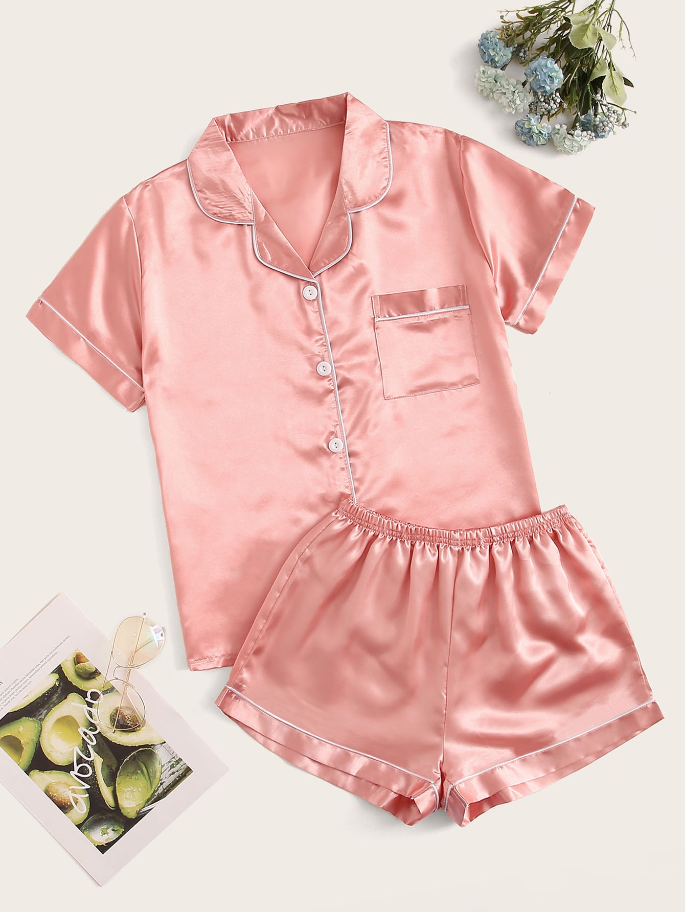 Satin Pajama Set