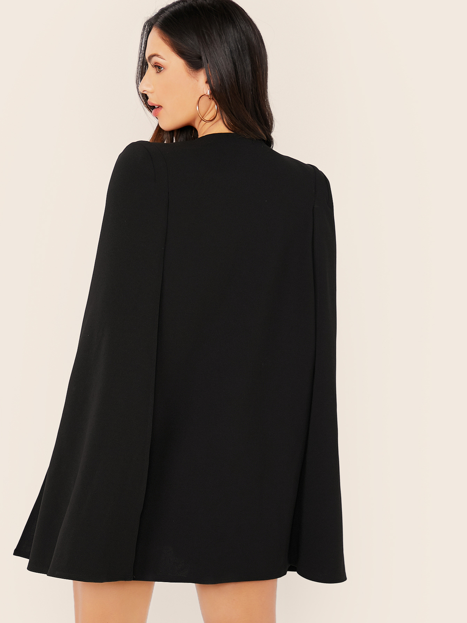 Open Front Cape Blazer In Fall/Winter
