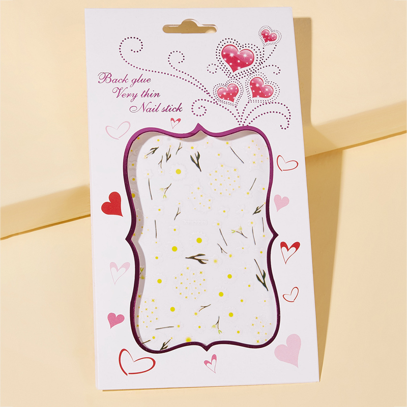 

Sun Flower Pattern Nail Sticker 1sheet, Multicolor