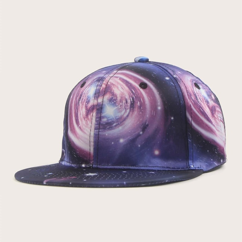 

Guys Starry Sky Pattern Baseball Cap, Multicolor