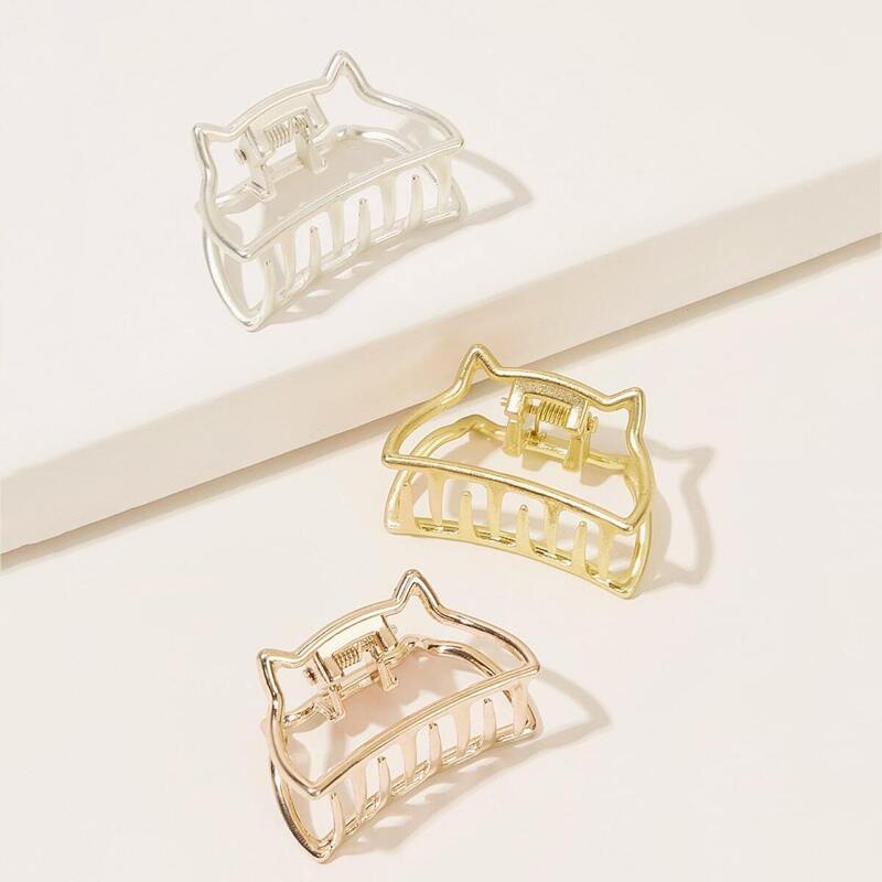 

Simple Hair Claw 3pcs, Multicolor