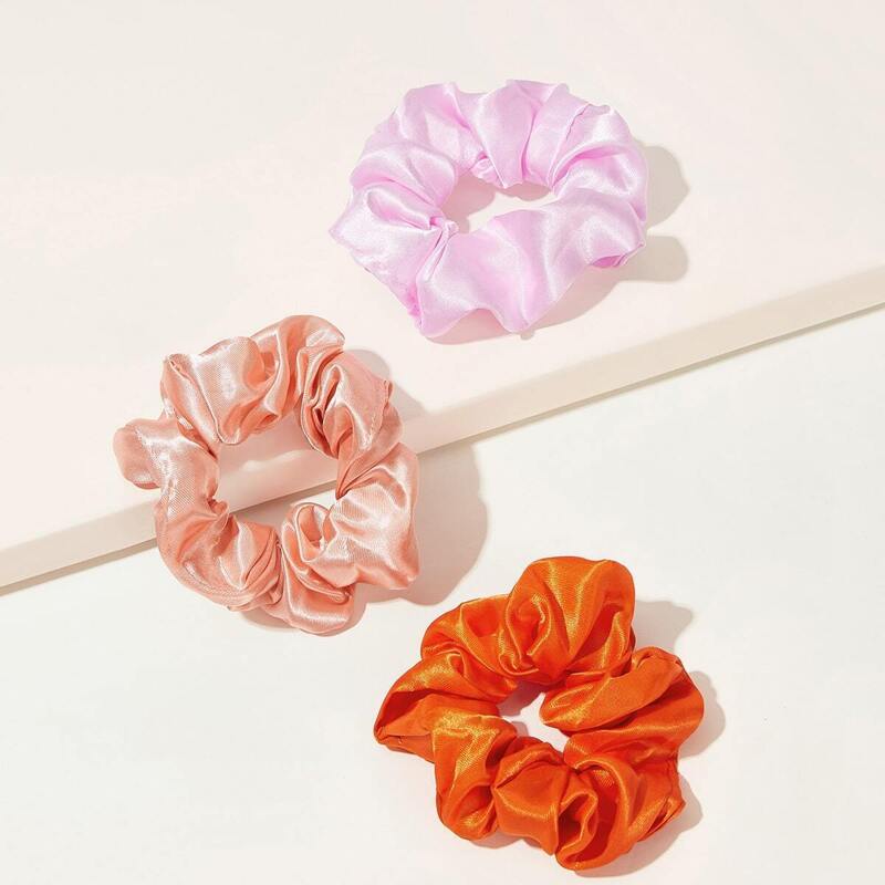 

Simple Scrunchie 3pcs, Multicolor
