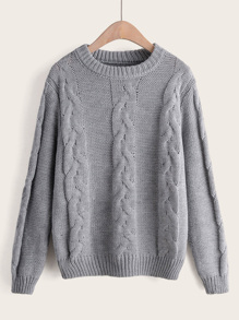 Twist Cable Knitted Sweater