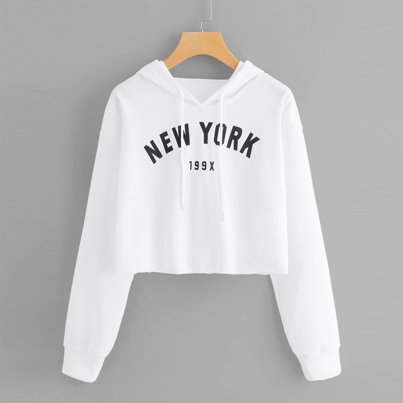 

Plus Letter & Number Graphic Drawstring Hoodie, White