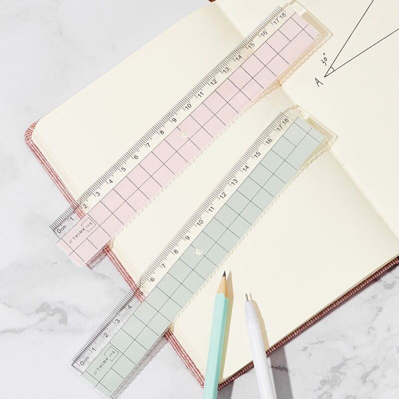 

18cm Transparent Wave Ruler 2pcs