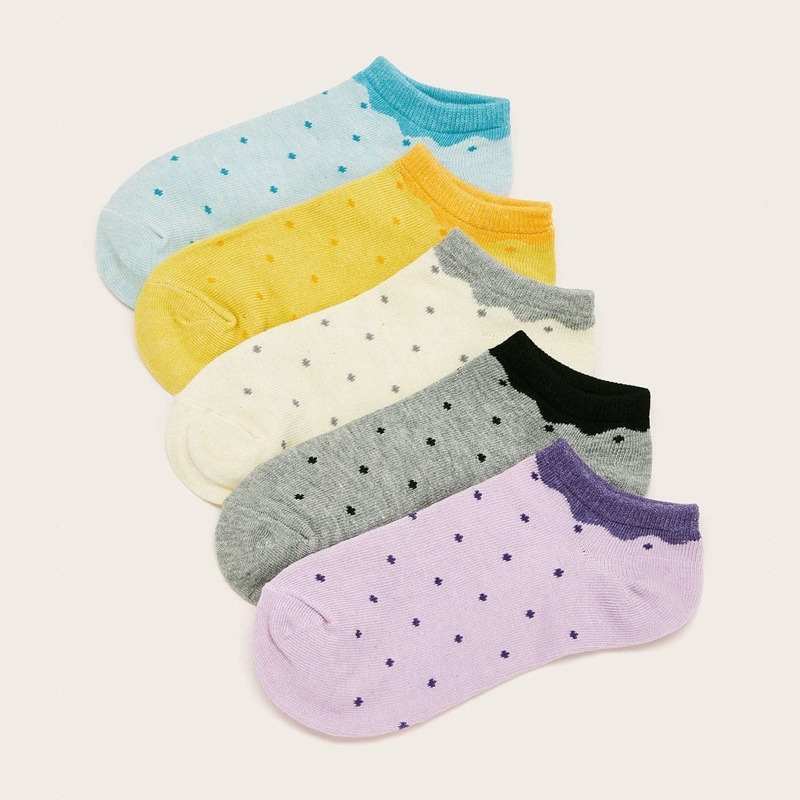 

Star Pattern Ankle Socks 5pairs, Multicolor