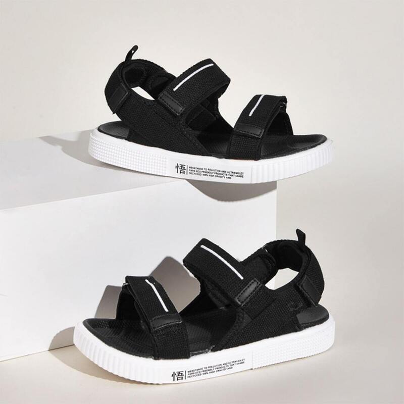 

Guys Open Toe Wide Fit Sandals, Black