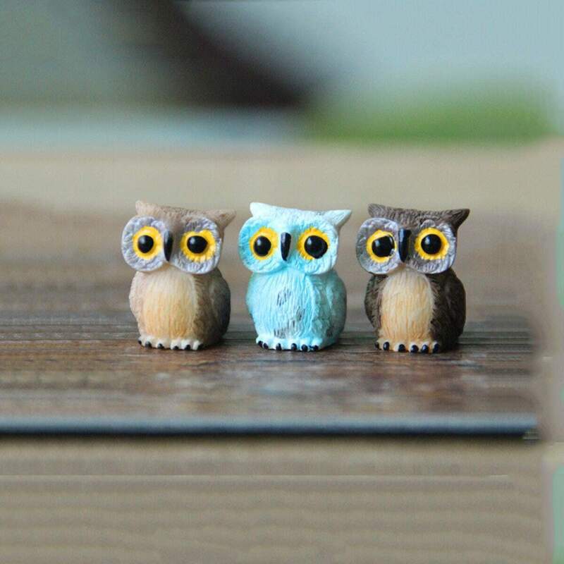 

Random Owl Shaped Decorative Object 3pcs, Multicolor