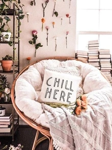 Letter Print Cushion Cover 1pc - Black and White - View 6