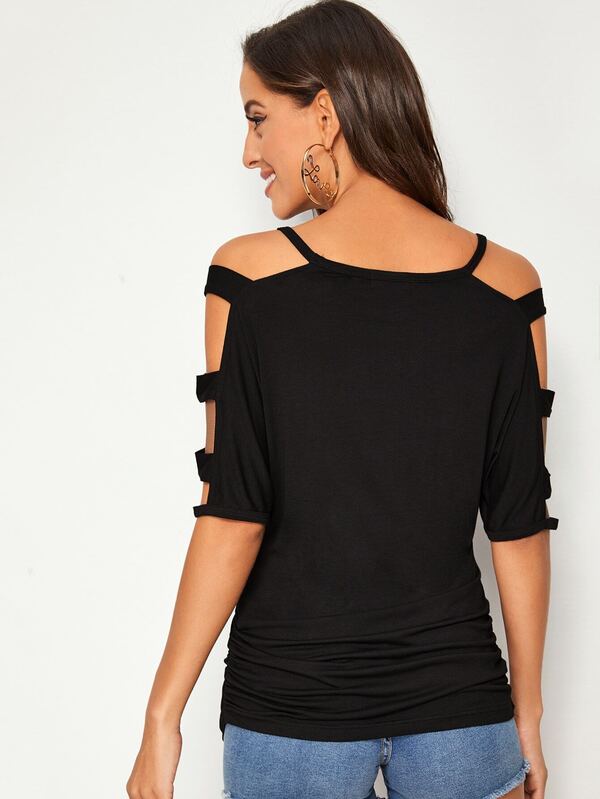 cut out sleeve top