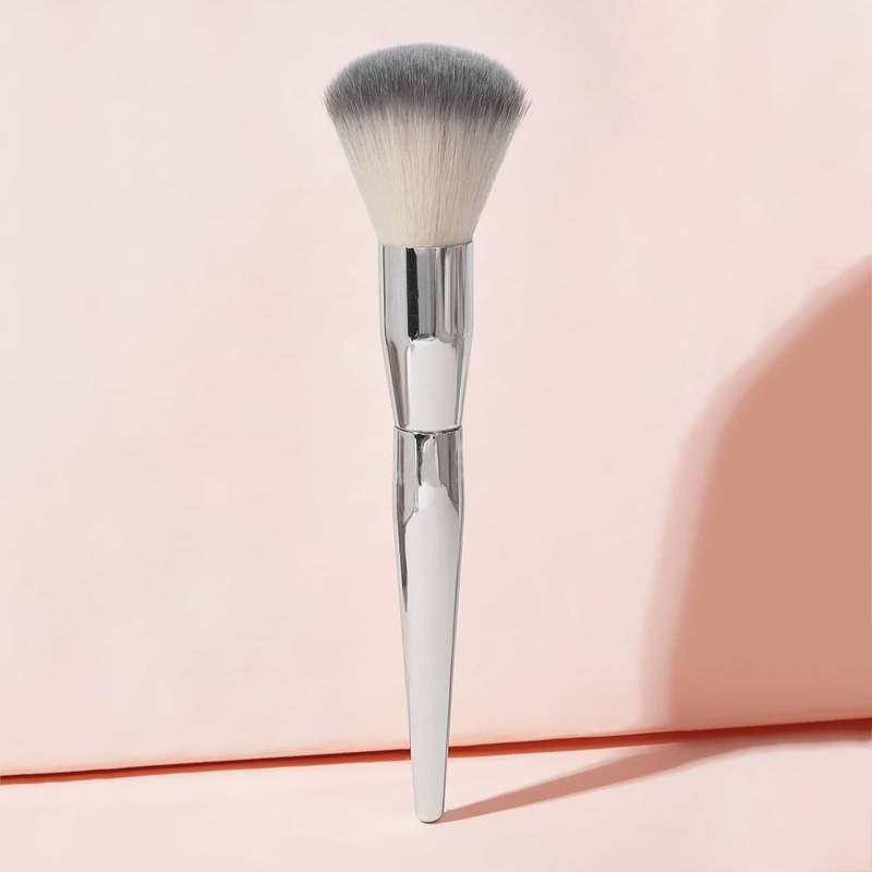

Duo-fiber Makeup Brush 1pc, Silver