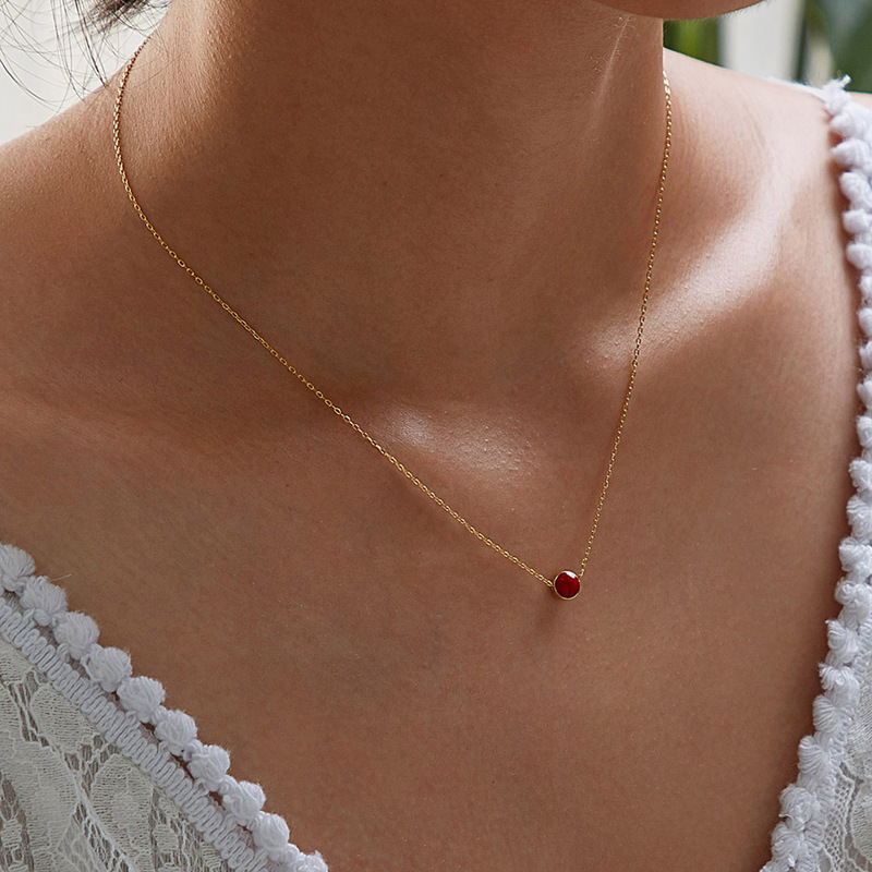 

Bead Charm Necklace 1pc, Gold