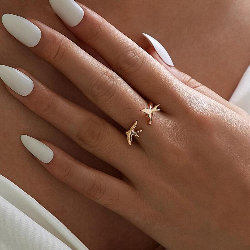 

Dove Decor Cuff Ring 1pc, Gold