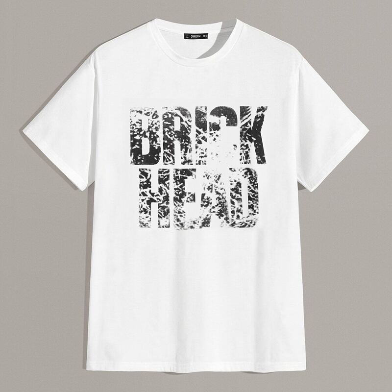 

Guys Slogan Print Tee, White