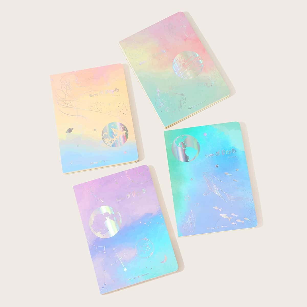 

Random Planet Hot Silver Notebook 1pack